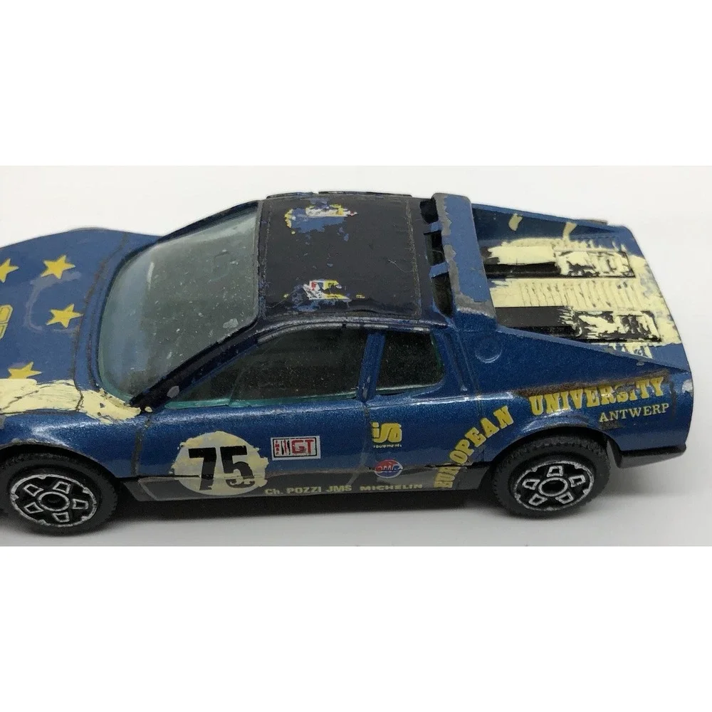 Bburago Ferrari 512 BB University Boxer 1:43 Made‎ In Italy 1983 Blue Sponsor